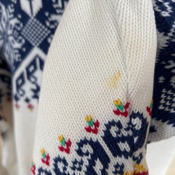 Dale of Norway Heavy Knit 100% Cotton Medium Ski Crewneck - Picture 7 of 9